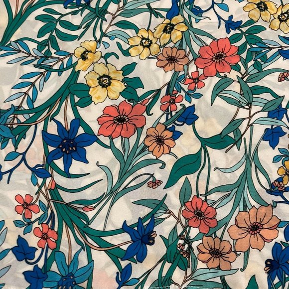 Violet + Claire Floral V-neck Sleeveless Blouse Tank medium - Picture 2 of 4